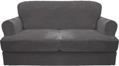CUCRAF Cushion Sofa Cover 3 Piece Slipcovers, Soft Thick Velvet Couch Cover by CUCRAF