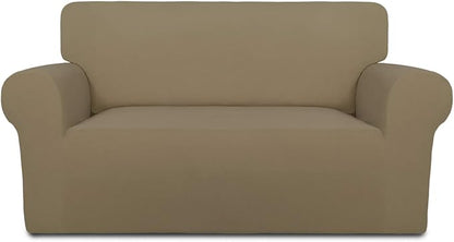 PureFit Stretch Loveseat Covers Fleece Couch Covers by PureFit
