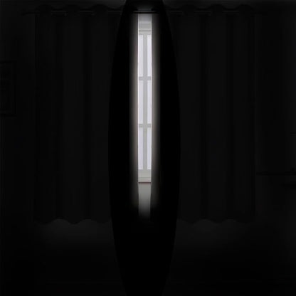 Blackout Curtains 66 x 72 Inch Long Light Beige Curtains Set of 2 Panels Room - Image 3