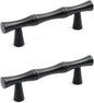 2PCS Bamboo Zinc Alloy Cabinet Handles, 2.5 Inch Hole Distance by Tighall