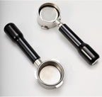 51mm 3 Ears Bottomless Portafilter for Delonghi Dedica EC680/EC685/EC785/EC820/EC850/EC860 SMEG Espresso Coffee Machine, Stainless Steel Basket Included ABS Handle Black