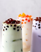 J WAY BOBA Authentic Instant Tapioca Boba Pearls for Milk Tea, Smoothies and Desserts, Tropical Fruit Flavor (Ready in Just 20 Seconds) - 5 Servings