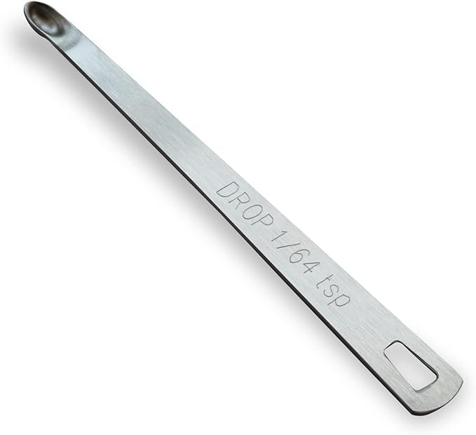 1PCS 1/64 Teaspoon(1/64tsp, 0.08ml, Drop) Single Tiny Measuring Spoon, Small Individual Stainless Steel Measure Spoons Only