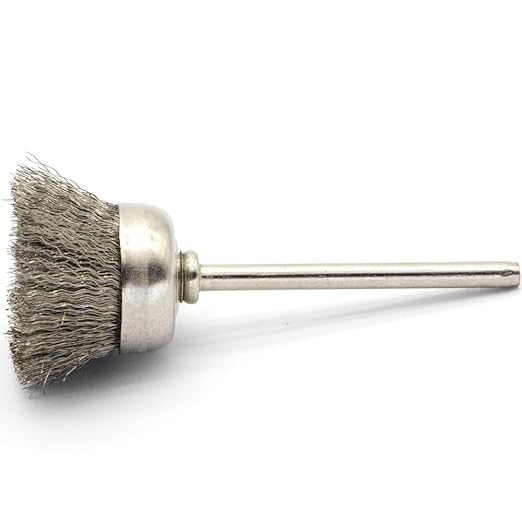 20PCS Wire Brushes - Metal Rust Removal, Polishing, Cleaning - 25mm Diameter, 3mm Shaft - Removes Burrs, Dust, and Oxide Layer - Handles Rough Surfaces - Designed for Industrial and DIY Enthusiasts