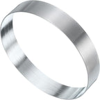 HARFINGTON Round Cake Ring 4.33 x 1 Inch Seamless Stainless Steel Pastry Mousse Dessert Ring Mirror Coating for Baking Cooking English Muffins Crumpet Making Tool