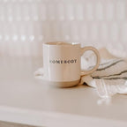 Sweet Water Decor Homebody Stoneware Coffee Mug | Novelty Coffee Mugs | 14oz Stoneware Coffee Cup | Microwave & Dishwasher Safe | Cozy Coffee Mugs for Home | Birthday Gifts for Her