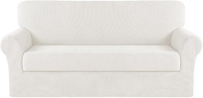 Turquoize Stretch Sofa Slipcover 2 Pieces Sofa Cover Couch Cover by Turquoize