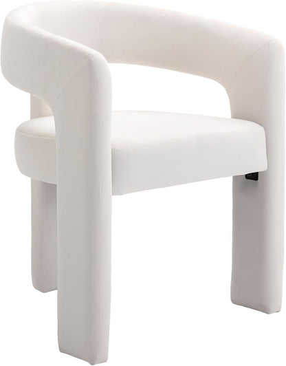 BESTANO Modern Velvet Fabric Upholstered Dining Chairs by BESTANO