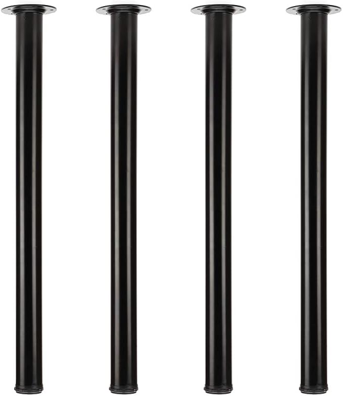QLLY 28 inch Adjustable Metal Desk Legs, Heavy Duty Furniture Table Legs by QLLY