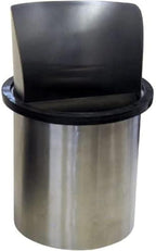 Rattleware Round Knock Box with Splash Guard - Heavy Duty Stainless Steel Construction - Ideal for Espresso Grounds Disposal - Perfect for High-Volume Espresso Bars