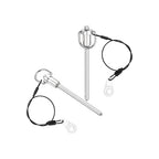 uxcell 1 Pcs Quick Release Pin, 6.3x75mm(Dia. x L) Push-Button Ball Locking Pin 304 Stainless Steel Ring Handle Locking Pin with Wire for Audio Bimini Top Marine, Silver