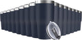 30oz Stainless Steel Travel Mug with Lid, 16 Pack Double Wall Vacuum Insulated Bulk Tumbler, Powder Coated Coffee Cup Suitable for Vehicle Cup Holders