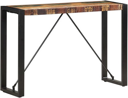 Console Table 43.3"x13.8"x29.9" Solid Reclaimed Wood, End Tables, Accent Tables - Image 6