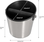 CAFEMASY Espresso Knock Box Barista-Tools - Mini Size Stainless Steel Coffee Puck Disposal Knock Box Espresso Machine Accessories Knock Out Box Container Dump Bin