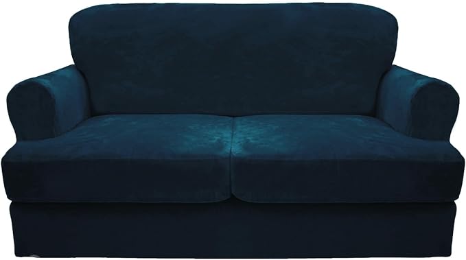 CUCRAF Cushion Sofa Cover 3 Piece Slipcovers, Soft Thick Velvet Couch Cover by CUCRAF