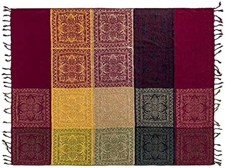Boho Throw Blanket, Chenille Jacquard Tassels Throw Blankets - Image 8