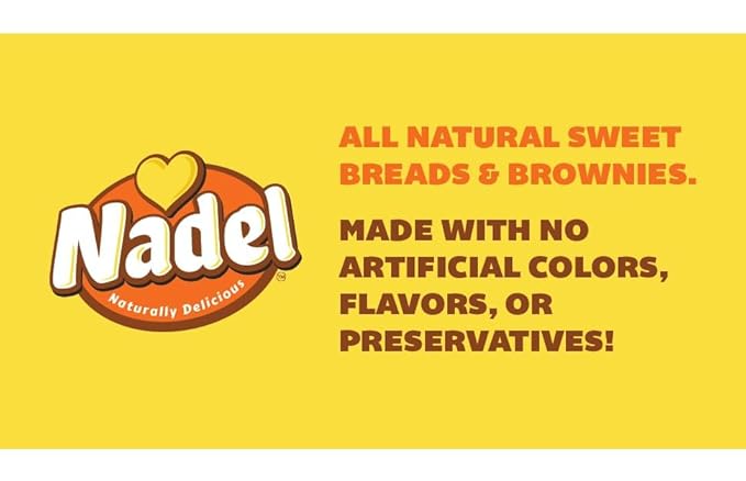 Nadel - Naturally Delicious Sweet Breads Variety Pack (Banana Walnut, Cappuccino Chocolate Chip, Carrot Walnut, Zucchini Walnut). (12 Pack, 3 Breads Per Flavor)