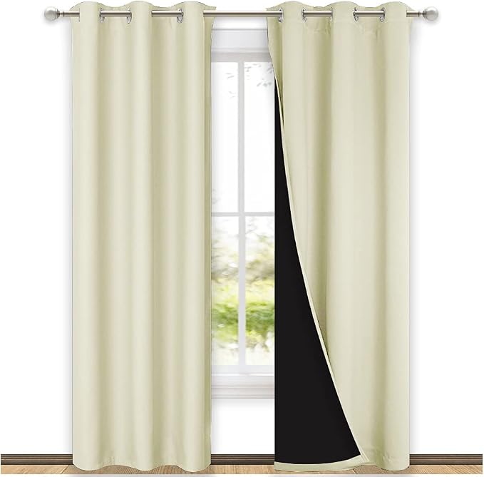 NICETOWN Living Room Completely Shaded Draperies, Privacy Protection & Noise by NICETOWN