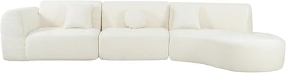 140'' Curved Sectional Sofa Sponge Couch - Image 8