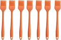 Silicone brush， BBQ/Pastry Basting Brushes,Silicone Cooking Grill Barbecue Baking Pastry Oil/Honey/Sauce Brush (7 PCS,orange)