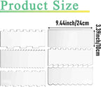 6-Piece Clear Acrylic Cake Decorating Scraper Set – Large Icing Smoothers and Edge Combs for Buttercream, Frosting, Mousse, and Baking Projects