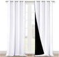 NICETOWN White 100% Blackout Curtains by NICETOWN