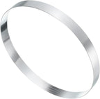 HARFINGTON Round Cake Ring 7.87 x 1 Inch Seamless Stainless Steel Pastry Mousse Dessert Ring Mirror Coating for Baking Cooking English Muffins Crumpet Making Tool