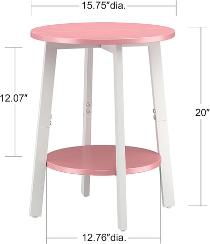 sthmec Side Table, Small Round End Table - Image 3