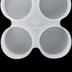 【300+ Design Optional】 Fuehbur 4 inch 4-Circles Car Freshie Mold, Four-Circle Round in 4 Cavity Silicone Soap Resin Molds, Super-Large Mould