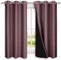 NICETOWN Dry Rose 100% Blackout Lined Curtains, 2 Thick Layers Completely by NICETOWN