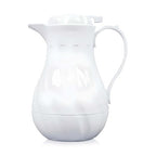 OCS Parts Easy Pour Thermal Coffee Carafe | 8-Inch Insulated Hot and Cold Beverage Pitcher Server for Coffee, Tea, Hot Chocolate and Water with Colored Tags for Easy Idenfication | 20-Ounce | White
