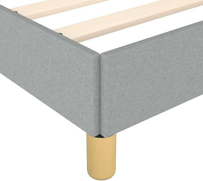 Bed Frame with Headboard Scandinavian Bed Frame Rectangular Bedroom Furniture - Image 8