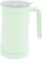 Milk Frother, 4 in 1 Electric Milk Steamer,11.84oz/350ml Automatic Warm and Cold Foam frother for Coffee, Latte, Macchiato, Cappuccino, Hot Chocolate,From the Makers of Mophom 400W,Green