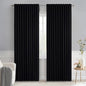 MIULEE Black Back Tab Blackout Curtains 66x84 Inch Length 2 Panels Set | Rod by MIULEE