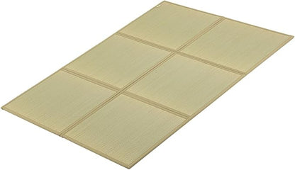 FULI Japanese Tatami Mattress, Foldable Igusa Rush Grass Tatami Rug, Natural by FULI