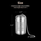 316 Stainless Steel Tea Infuser for Loose Tea & Spice Infuser for Cooking, Extra Fine Mesh Tea Strainers, Steeper for Brew Tea, Spices & Seasonings (1 Pack - Small)