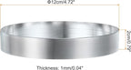 HARFINGTON Round Cake Ring 4.72 x 1 Inch Seamless Stainless Steel Pastry Mousse Dessert Ring Mirror Coating for Baking Cooking English Muffins Crumpet Making Tool