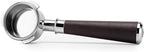 CrossCreek 54mm Espresso Bottomless Portafilter with 3 Ear | Fits 54mm Breville/Sage Barista Espresso Machine | Stainless Steel Basket and Solid Wood Handle | Espresso Accessories