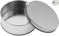 Metal Empty Boxes, Tin Boxes with Lid,Small Silver Tin Boxes,Stackable Organizer Containers,8PCS Storage Tin for Home Outdoor Active Storage Containers