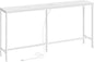 SUPERJARE Console Table with Outlet, 63 Inch Sofa Table with Charging Station by SUPERJARE