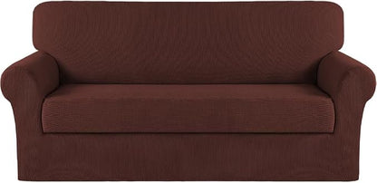 Turquoize Stretch Sofa Slipcover 2 Pieces Sofa Cover Couch Cover by Turquoize