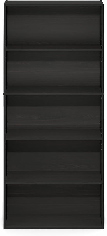 Furinno Jaya Book Shelf, 5-Tier Bookshelf, 52 Inch Tall Standing Bookcase - Image 6