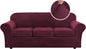 H.VERSAILTEX High Stretch Sofa Slipcover 4 Piece Cover Velvet Furniture by HVERSAILTEX