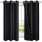 NICETOWN Complete 100% Blackout Curtain Set, Thermal Insulated & Energy by NICETOWN