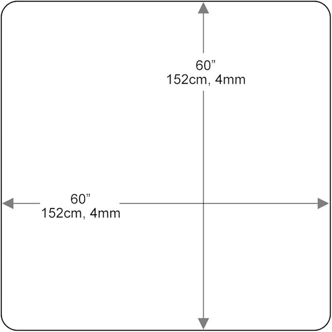 Dulles Glass 60 inch Square Glass Table Top - Image 3