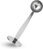DFD 2-Inch-1 Coffee Scoops, 304 Stainless Steel Tablespoon Measure Spoon with Pressed Bottom for Coffee Bean Press Coffee Grinding Pressing（Silver15 ml）