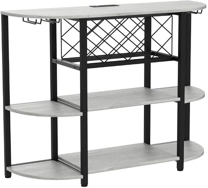 Unikito 4-Tier Metal Coffee Bar Cabinet - Image 5