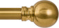Modern Gold Curtain Rods for Windows 16 to 144 Inch 1" Diameter Adjustable by Unknown
