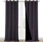 NICETOWN Full Shading Curtains for Windows, Super Heavy-Duty Black Lined by NICETOWN