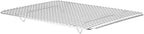 Restaurantware Met Lux 8.5 x 12 Inch Wire Baking Rack 1 Heavy-Duty Oven Wire Rack - Fits Quarter Size Sheet Pan Dishwashable Stainless Steel Cooling Rack Elevated Feet Oven-Ready Up To 575F
